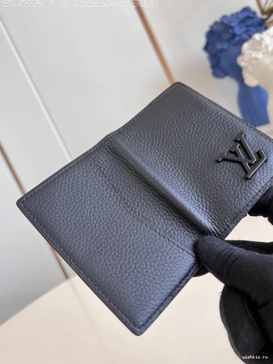 WIS Pocket VUITTON Organizer-7.5*11.1*1 cm LOUIS 0823